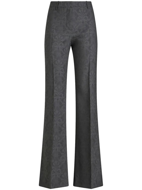 ETRO jacquard flared trousers - Grey - zdjęcie produktu nr 1