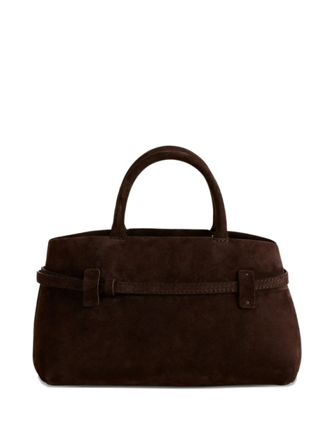 Manu Atelier Le Cambon 25 buckle-strap suede handbag - Brown - zdjęcie produktu nr 2