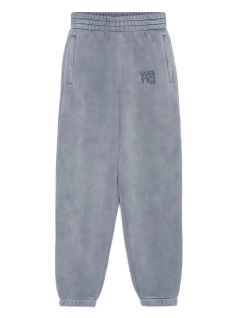 Alexander Wang logo-embroidered sweatpants - Blue - zdjęcie produktu nr 1