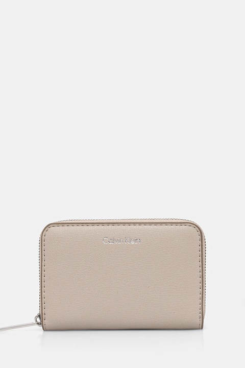 Calvin Klein portfel damski kolor beżowy LV04F1091G - zdjęcie produktu nr 1