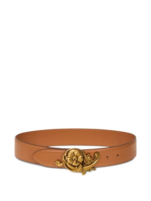 ETRO floral-buckle leather belt - Brown - zdjęcie produktu nr 2