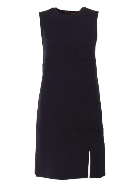 Max Mara slit-detail mini dress - Blue - zdjęcie produktu nr 1