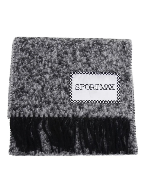 Sportmax woo blend scarf - Black - zdjęcie produktu nr 2