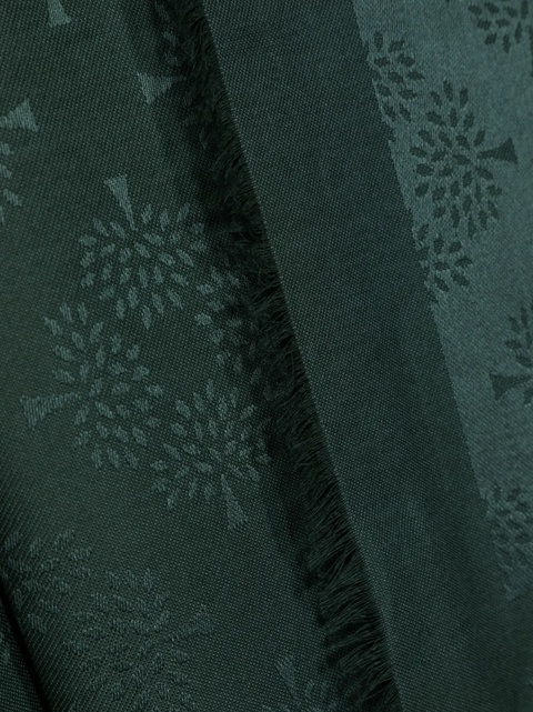 Mulberry Mulberry Tree Square monogram-pattern scarf - Green - zdjęcie produktu nr 2