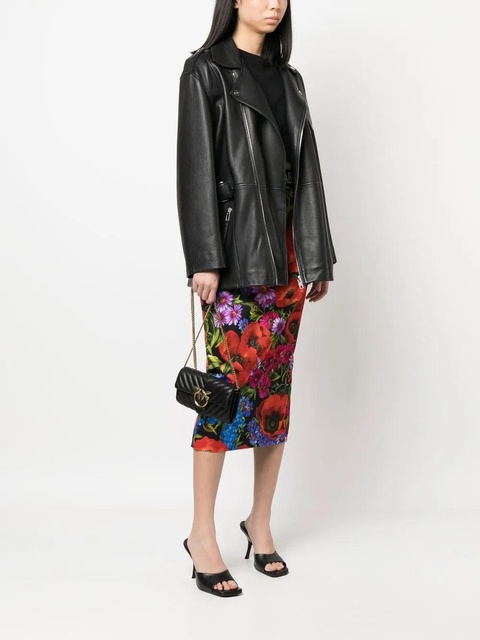 PINKO logo-plaque matelassé shoulder bag - Black - zdjęcie produktu nr 2