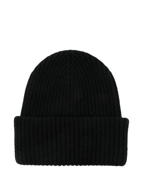 MC2 Saint Barth logo-patch beanie hat - Black - zdjęcie produktu nr 1