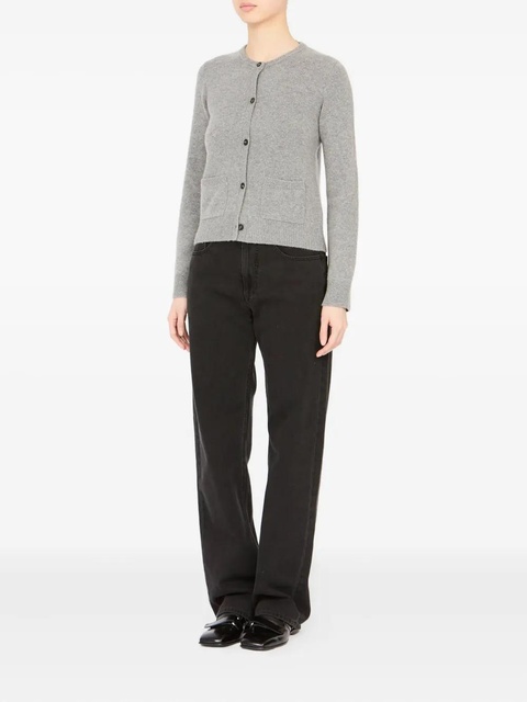MM6 Maison Margiela patch-pocket button cardigan - Grey - zdjęcie produktu nr 1