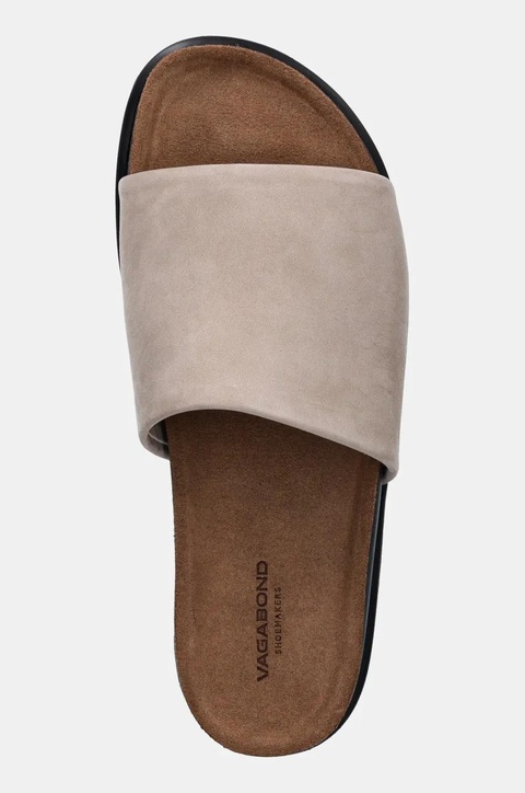 Vagabond Shoemakers klapki zamszowe EFFIE damskie kolor beżowy 5922-050-07 - zdjęcie produktu nr 2