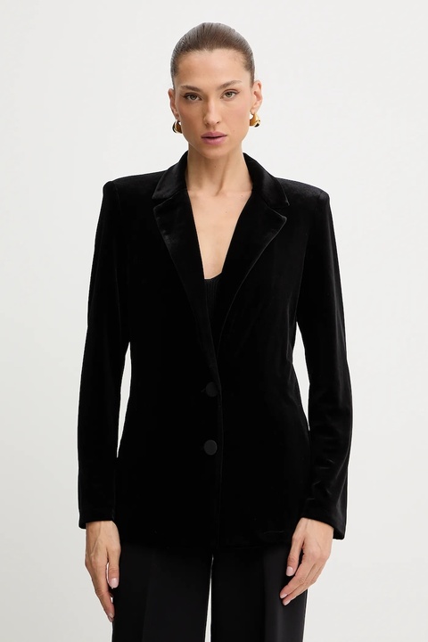 Armani Exchange marynarka kolor czarny jednorzędowa gładka XW000789 AF16147 - zdjęcie produktu nr 1