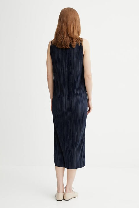 Calvin Klein sukienka kolor granatowy midi prosta LV044A211G - zdjęcie produktu nr 2