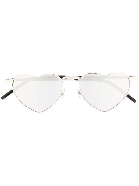 Saint Laurent Eyewear heart-frame sunglasses - Silver - zdjęcie produktu nr 1