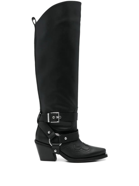 GANNI embroidered boots - Black - zdjęcie produktu nr 1