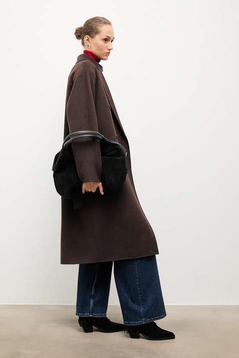 Answear.LAB kowbojki zamszowe kolor czarny na słupku - zdjęcie produktu nr 2