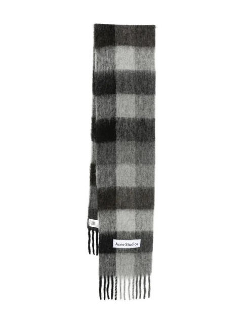 Acne Studios checked scarf - Grey - zdjęcie produktu nr 1
