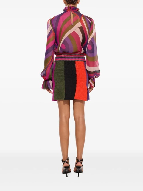 PUCCI colour-block mini skirt - Red - zdjęcie produktu nr 2