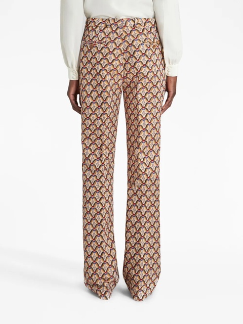 ETRO floral-print tailored trousers - Brown - zdjęcie produktu nr 2