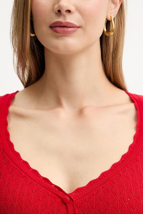 Morgan sweter damskie kolor czerwony lekki MSNAKE - zdjęcie produktu nr 2