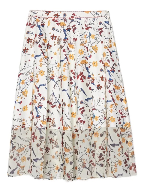 3.1 Phillip Lim Bliss floral-print pleated skirt - Neutrals - zdjęcie produktu nr 1