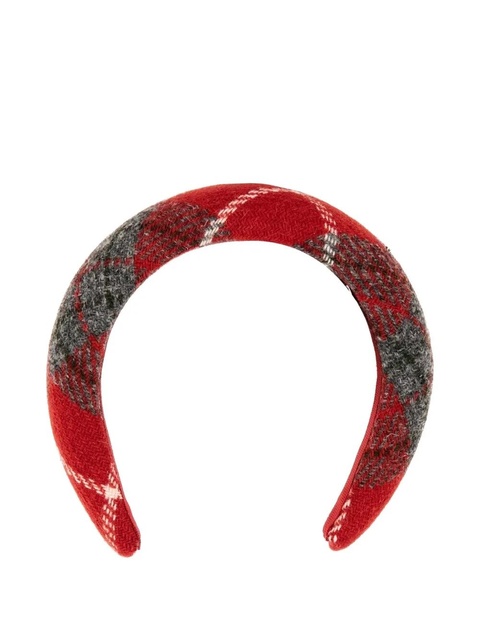 Vivienne Westwood tartan-pattern headband - Red - zdjęcie produktu nr 2