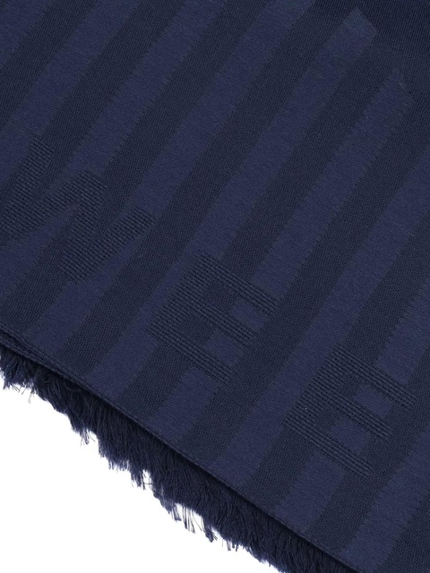 Weekend Max Mara striped fringed scarf - Blue - zdjęcie produktu nr 2