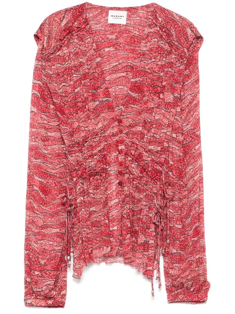 MARANT ÉTOILE Axeline blouse - Red - zdjęcie produktu nr 1