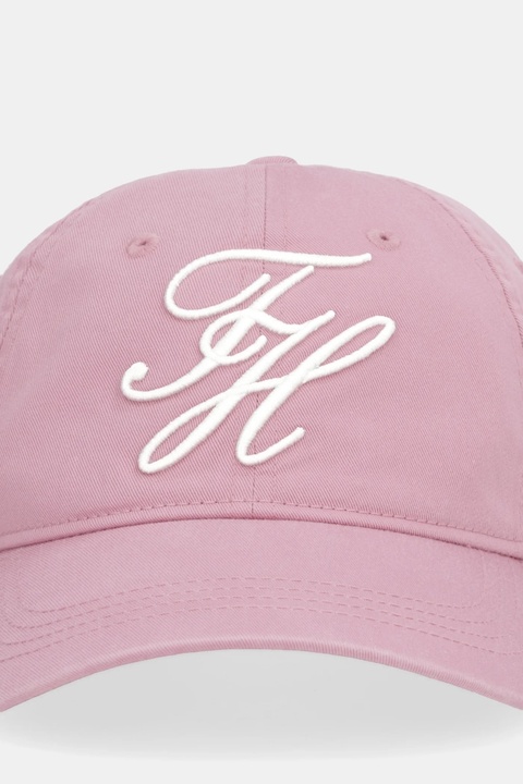 Tommy Hilfiger czapka z daszkiem kolor różowy AW0AW18221 - zdjęcie produktu nr 2