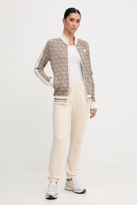 Guess bluza damska kolor beżowy wzorzysta V5BQ16 K1990 - zdjęcie produktu nr 2