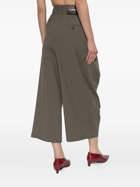 LOEWE pleated wrap trousers - Green - zdjęcie produktu nr 2
