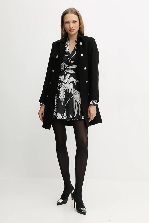 Morgan płaszcz z dodatkiem wełny kolor czarny GEVA - zdjęcie produktu nr 2