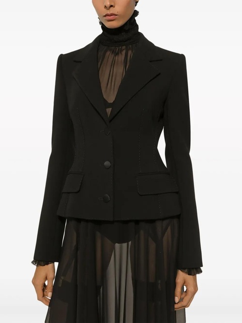 Dolce & Gabbana virgin wool-blend blazer - Black - zdjęcie produktu nr 1