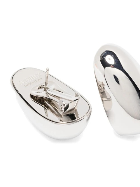 Jacquemus brass drop earrings - Silver - zdjęcie produktu nr 2