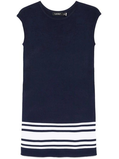 Lauren Ralph Lauren stripe-detail short dress - Blue - zdjęcie produktu nr 1