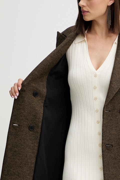 Silvian Heach płaszcz ALBACETE kolor zielony GPA25010CP - zdjęcie produktu nr 2