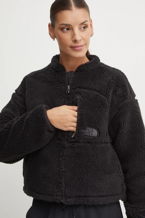 The North Face bluza polarowa SPORTY STREET kolor czarny gładka NF0A88ZBJK31 - zdjęcie produktu nr 2