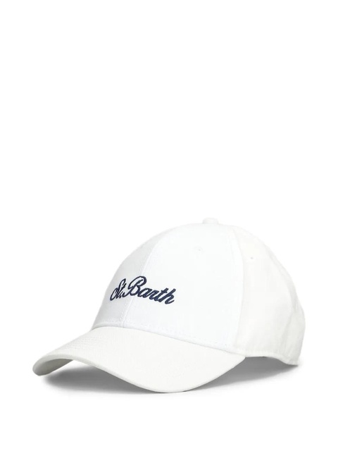 MC2 Saint Barth logo-embroidered baseball cap - White - zdjęcie produktu nr 2