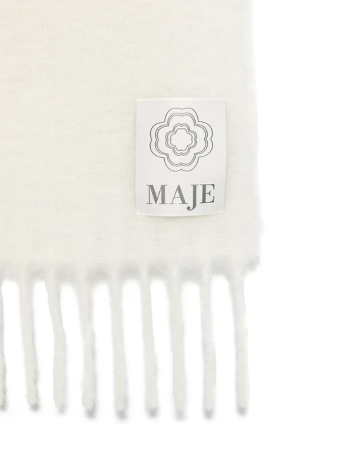 Maje fringed scarf - White - zdjęcie produktu nr 2