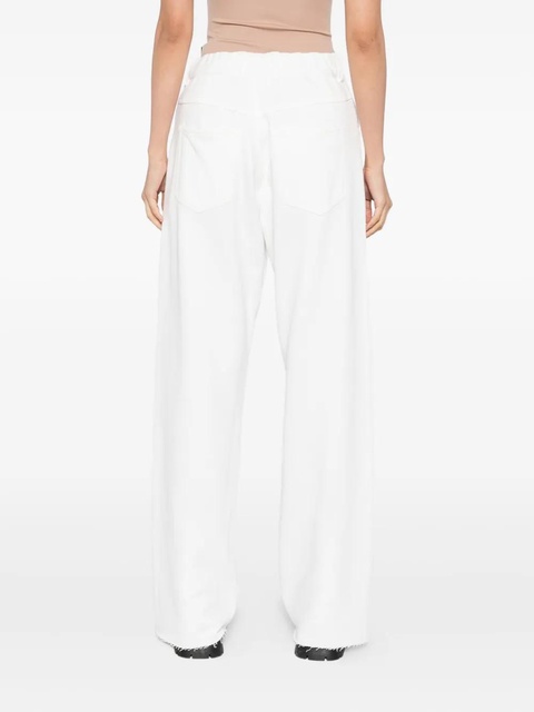 MM6 Maison Margiela cotton pants - White - zdjęcie produktu nr 2