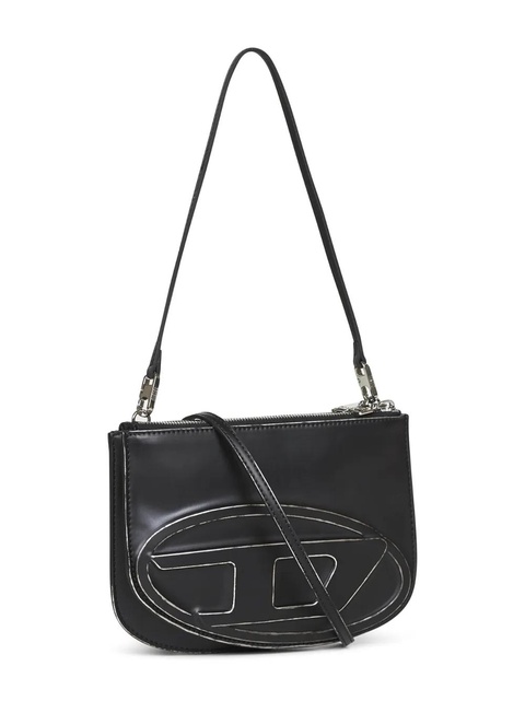 Diesel 1DR Twin embossed-logo shoulder bag - Black - zdjęcie produktu nr 2