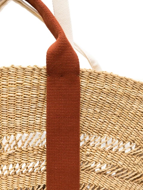 Muun straw shoulder bag - Neutrals - zdjęcie produktu nr 2