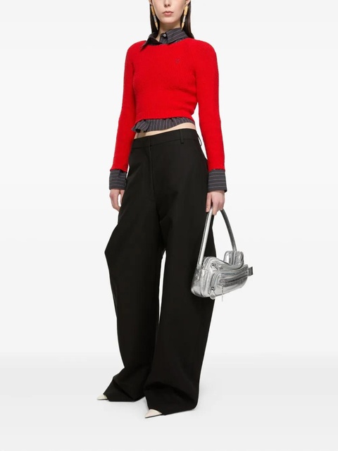 Acne Studios Camero Party metallic-finish shoulder bag - Silver - zdjęcie produktu nr 2