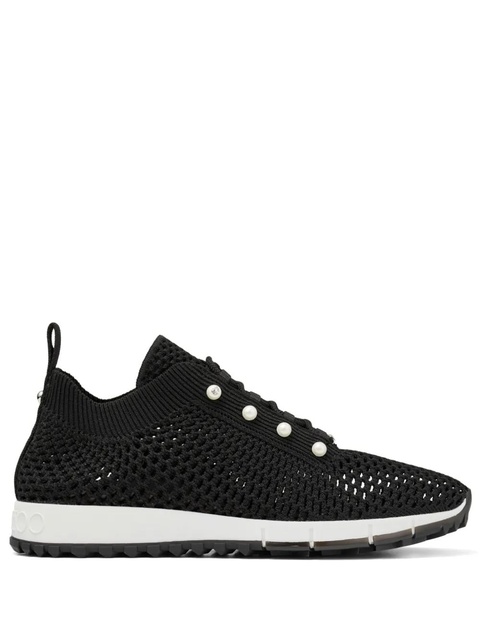 Jimmy Choo Veles pearl-embellished sneakers - Black - zdjęcie produktu nr 1