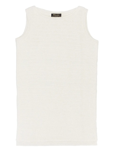 Loro Piana boat-neck knitted top - Neutrals - zdjęcie produktu nr 1