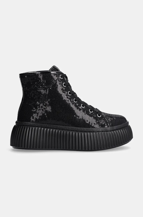 Karl Lagerfeld sneakersy skórzane KREEPER kolor czarny KL42348 - zdjęcie produktu nr 1