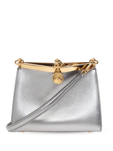 ETRO small Vella metallic leather bag - Silver - zdjęcie produktu nr 1