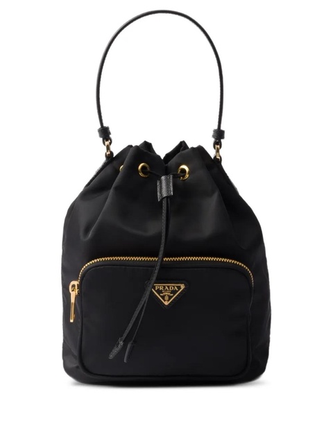 Prada triangle-logo bucket bag - Black - zdjęcie produktu nr 1