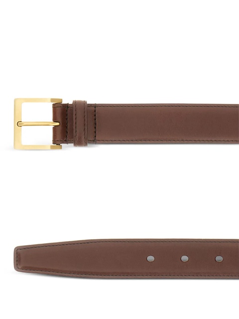 Saint Laurent leather buckle belt - Brown - zdjęcie produktu nr 2