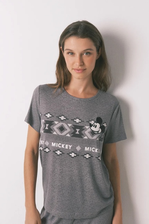 women'secret piżama MICKEY damska kolor szary 3132168 - zdjęcie produktu nr 2