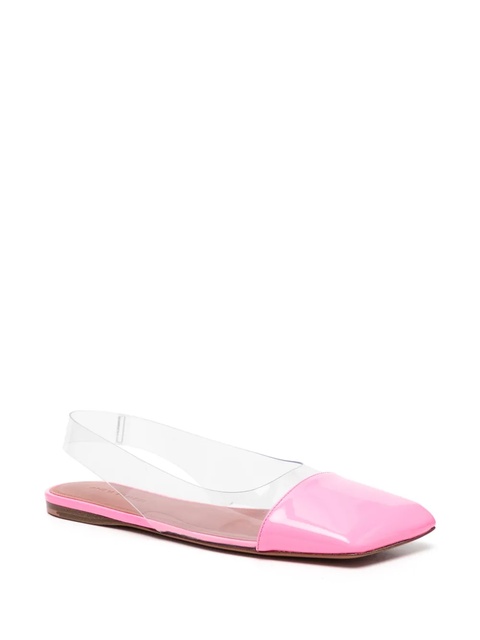 Amina Muaddi Ane slingback ballerina shoes - Pink - zdjęcie produktu nr 1