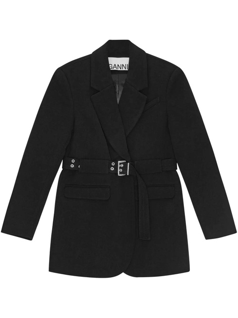 GANNI belted blazer - Black - zdjęcie produktu nr 1