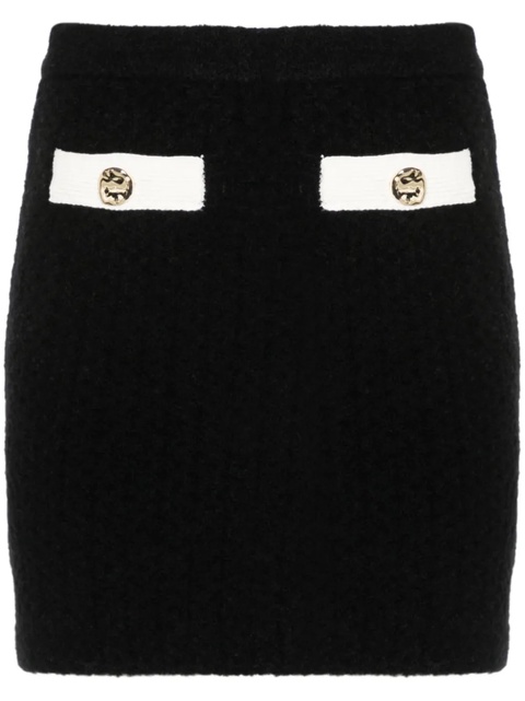 Self-Portrait knitted mini skirt - Black - zdjęcie produktu nr 1
